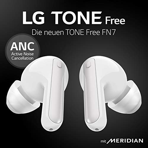 LG TONE Free HBS-FN7 | Bluetooth True Wireless | Réduction de bruit active (ANC) | Technologie UVNano LED | IPX4
