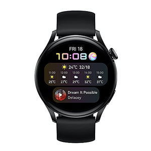 HUAWEI Watch 3 noir, GPS, SP02 et surveillance de la santé, Autonomie de la Batterie 14 Jours
