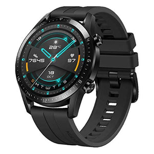 HUAWEI Watch GT 2(46mm) Montre Connectée, Autonomie de 2 Semaine, GPS Intégré, 15 Modes de Sport, Suivi du Rythme Cardiaque en Temps Réel, Appels Bluetooth, Sport Noir
