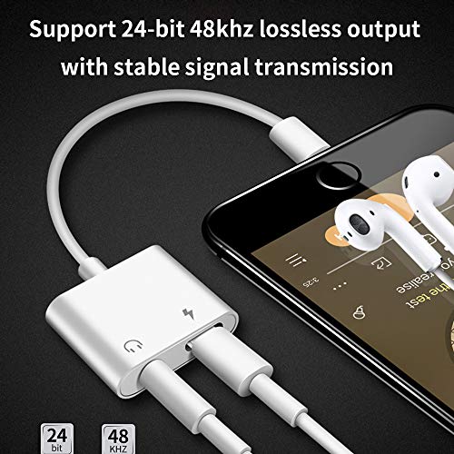 [Certifié Apple MFi] Adaptateur casque pour iPhone 11 Lightning vers Jack 3,5 mm Accessoire de convertisseur de câble audio Compatible avec iPhone 12/11 Pro/7/7P/8/8Plus/X/ XR/XS MAX pour tous les iOS