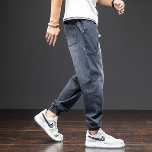 Pantalon Jeans Baggy Denim extensible Streetwear hommes décontracté M à 8XL