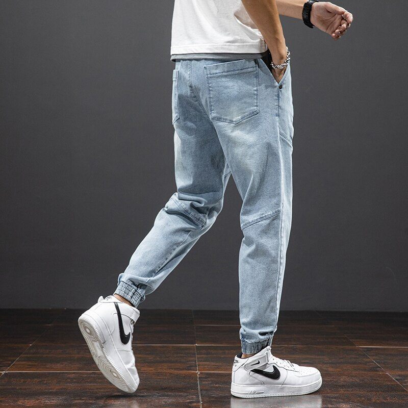 Pantalon Jeans Baggy Denim extensible Streetwear hommes décontracté M à 8XL